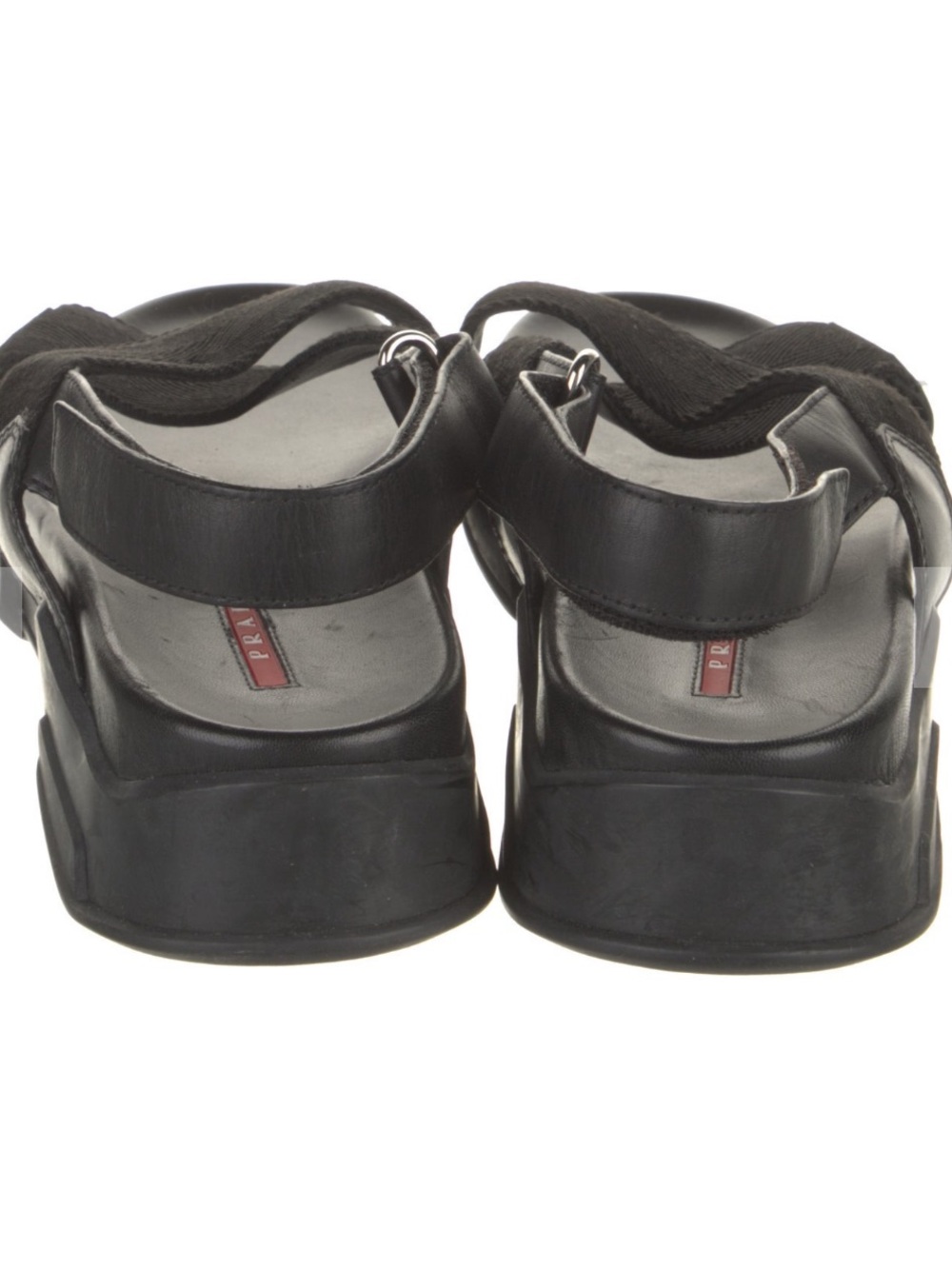 Black Strappy Prada Sandal - Picture 4 of 5